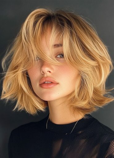 Bob W Lübeck Old Town 45 Chic Layered Bob Haircuts : Voluminous Blonde Shaggy Bob