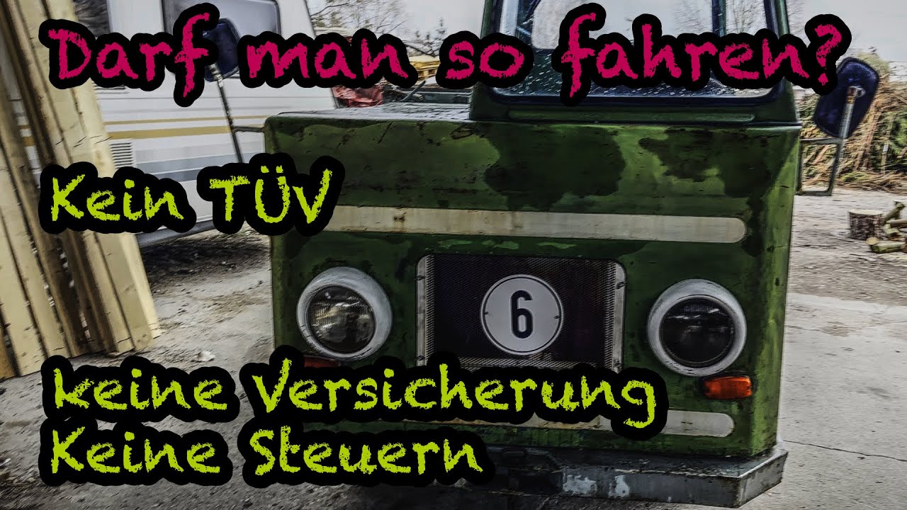 Wohnwagen 100 Km H Zulassung 6 km/h Zulassung für Eigenbau Traktor und Co noch möglich? - YouTube