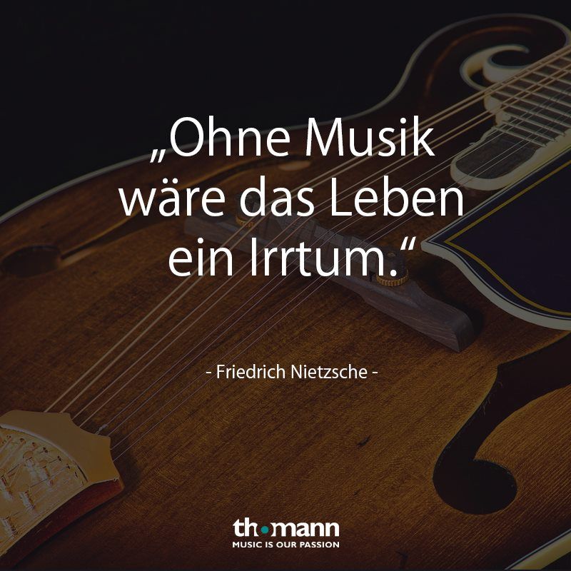 Ohne Die Musik Wäre Das Leben Ein Irrtum a guitar with a quote on it that says, ohne musik waren des leben en irrtum