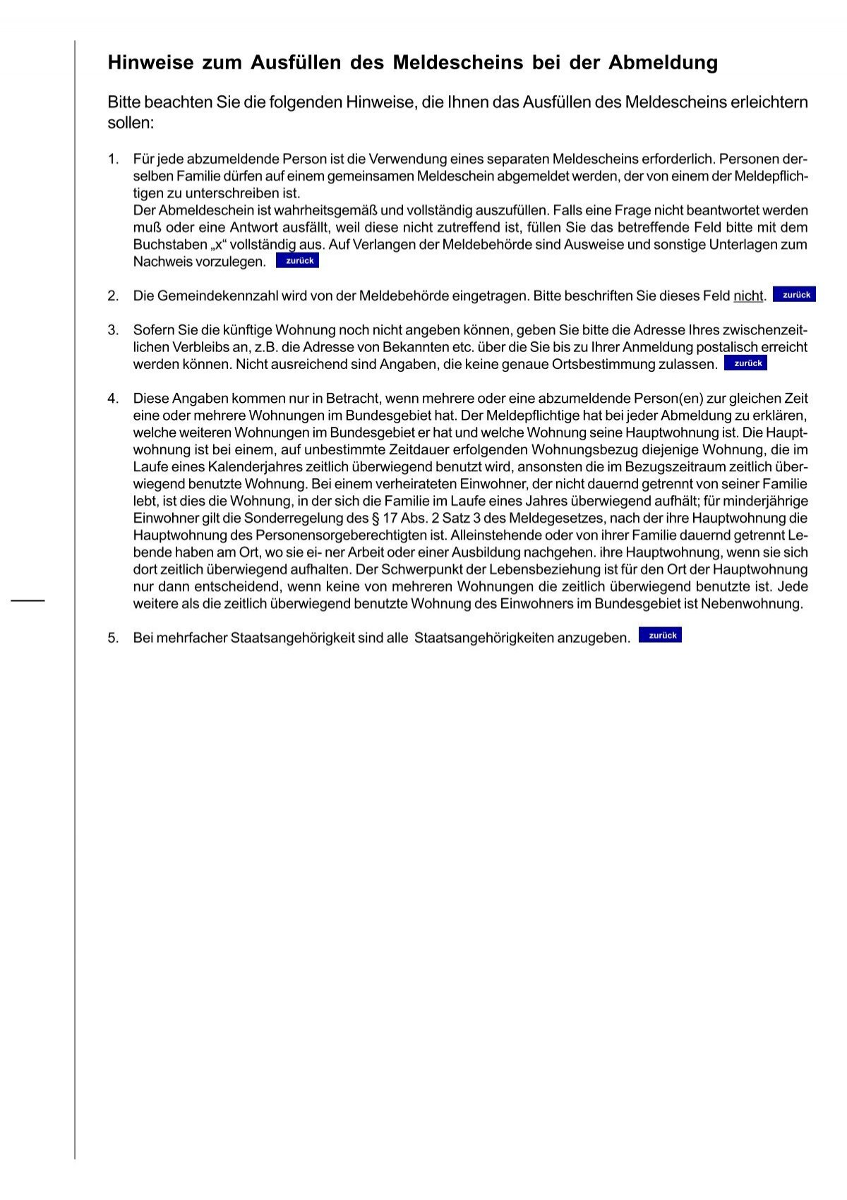 Einwohnermeldeamt Abmelden Ohne Neuen Wohnsitz Abmeldung Wohnsitz