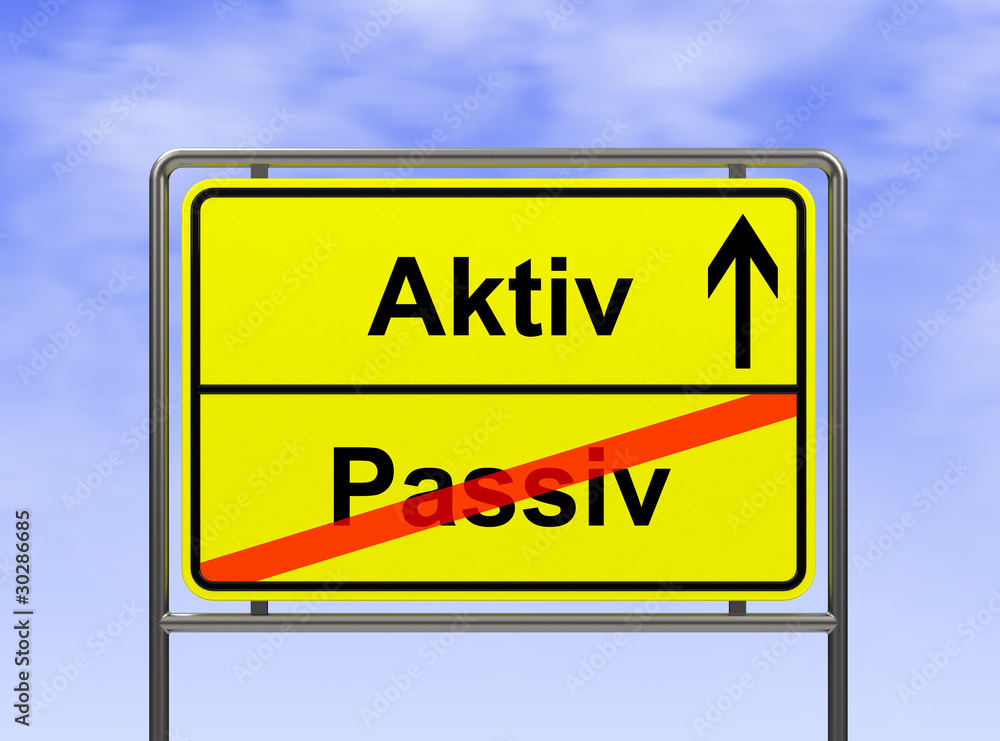 Aktiv Sport Fitness Gmbh Oliver Türk Aktiv-Passiv Stock-Illustration | Adobe Stock