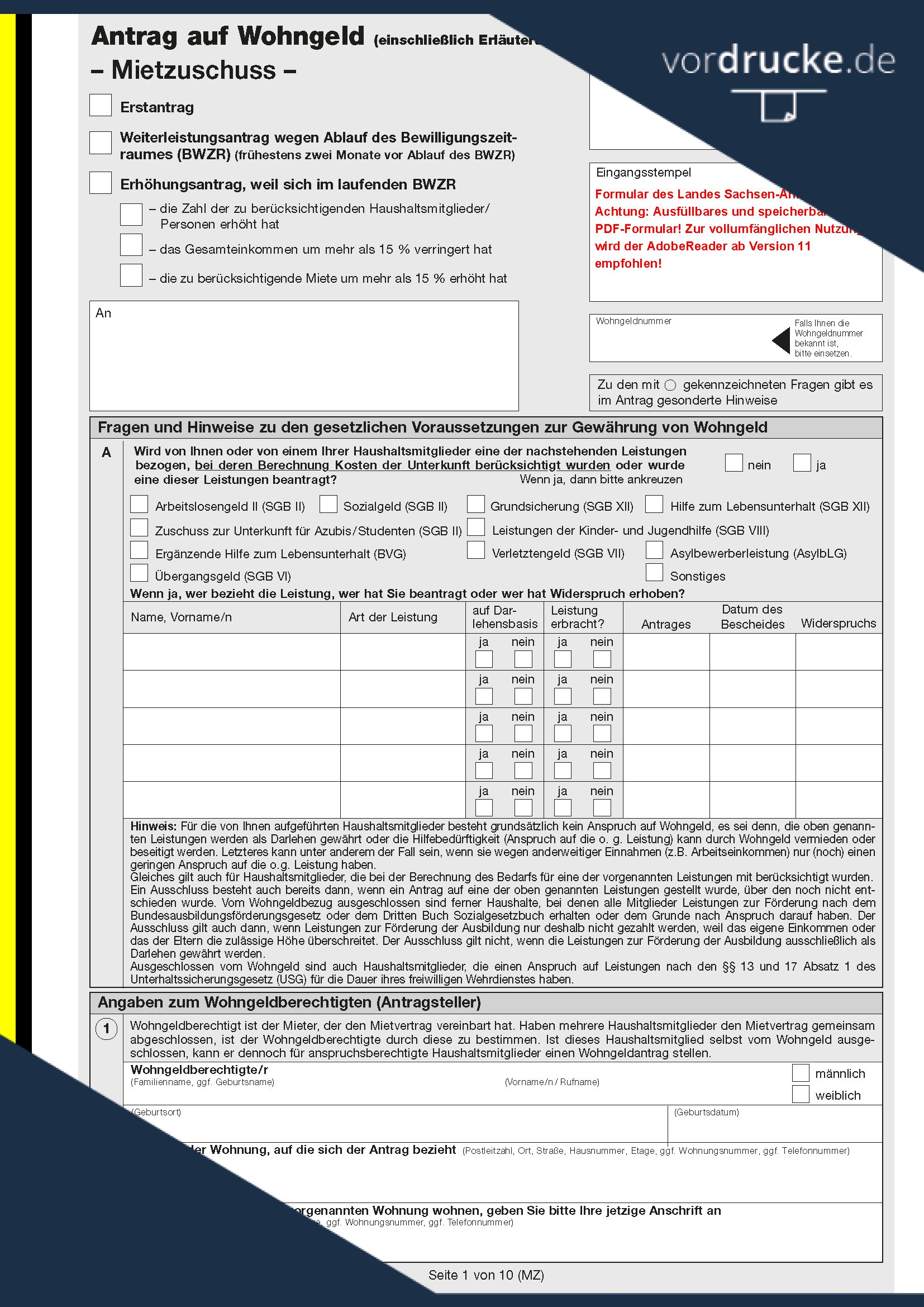 Antrag Auf Neuerteilung Der Fahrerlaubnis Online Antrag Mietzuschuss Sachsen-Anhalt