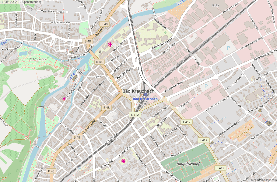 All You Can Eat Bad Kreuznach Bad Kreuznach Map Germany Latitude & Longitude: Free Maps