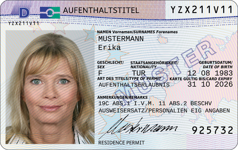 Elektronischer Aufenthaltstitel Pin Brief Verloren