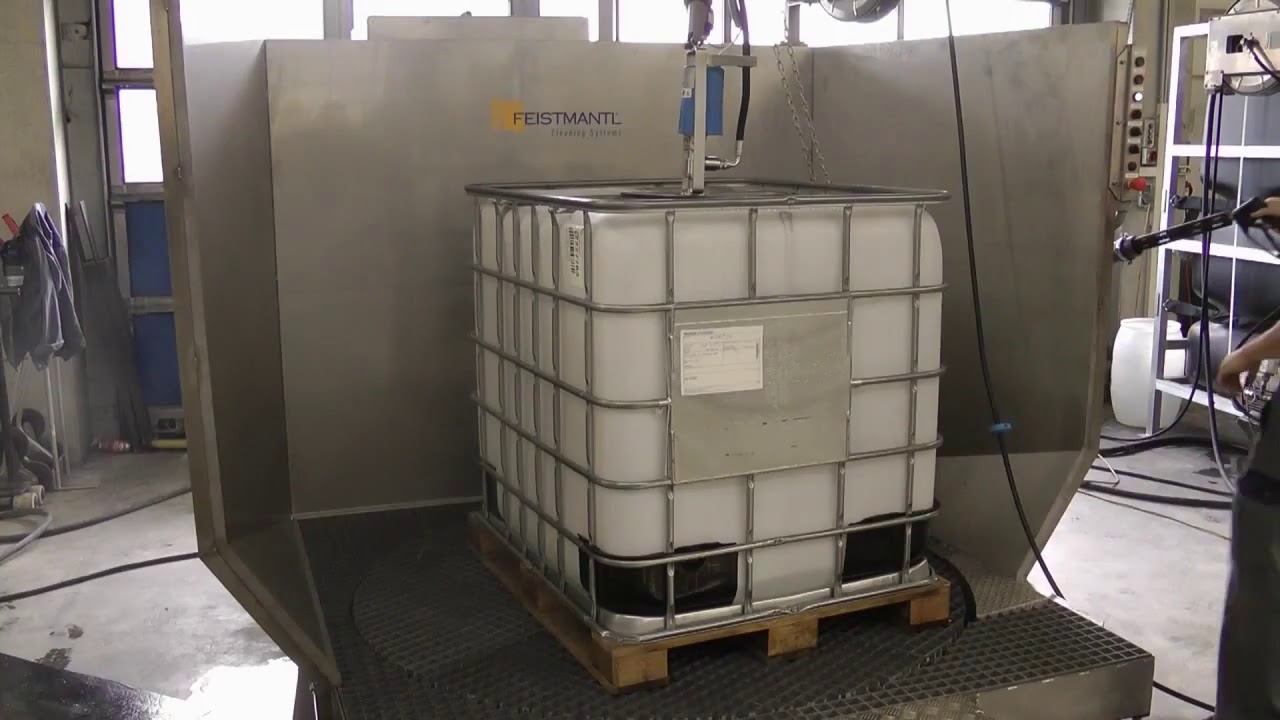 Waschanlage Mit Innenreinigung In Meiner Nähe Behälterreinigung IBC Reinigungsanlage - YouTube