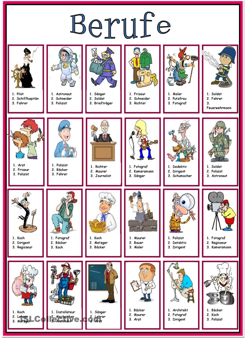 Berufe Mit L Am Anfang Berufe | Berufe, Deutsch und Deutsch lernen