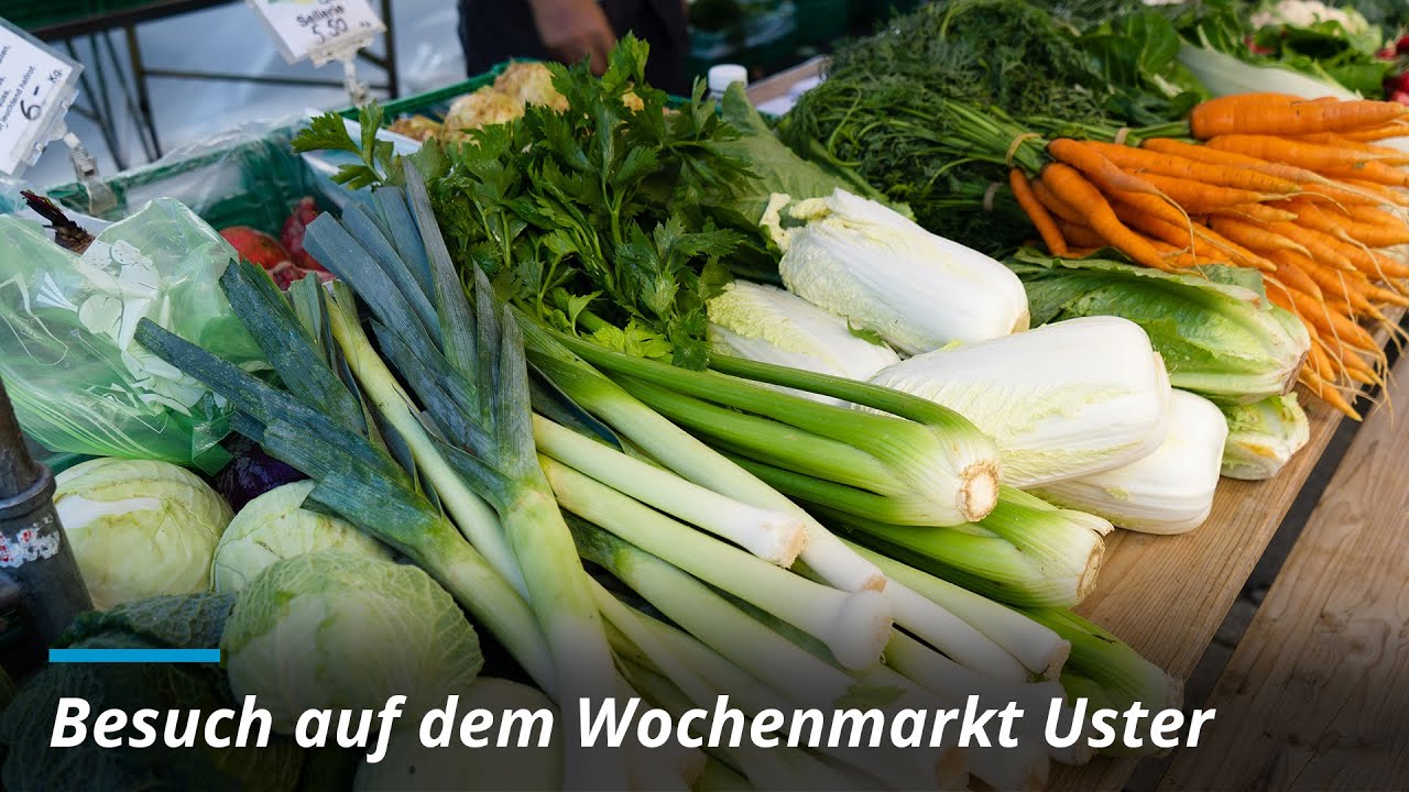 Wochenmarkt In Der Nähe Heute Besuch auf dem Wochenmarkt Uster - YouTube