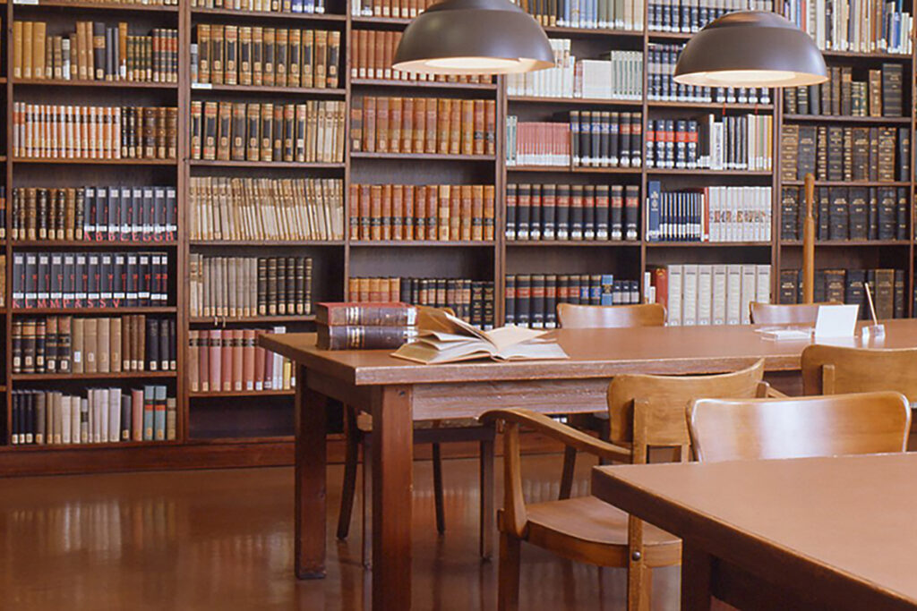 Bibliothek In Der Nähe Zum Lernen