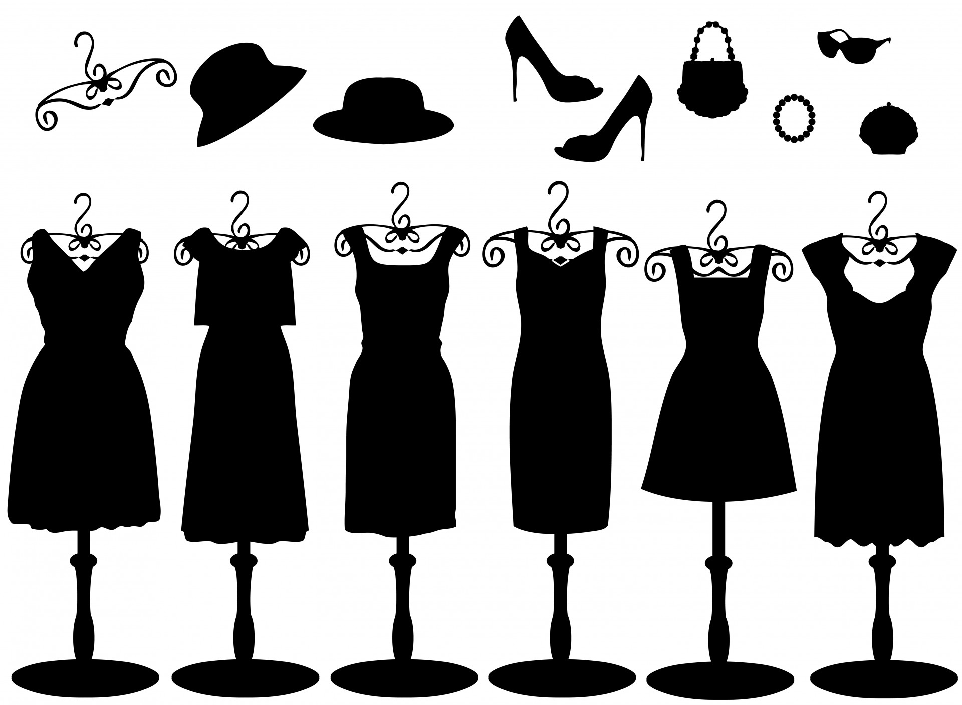 Kleider Kürzen Lassen In Der Nähe Black Dress & Zubehör Kostenloses Stock Bild - Public Domain Pictures