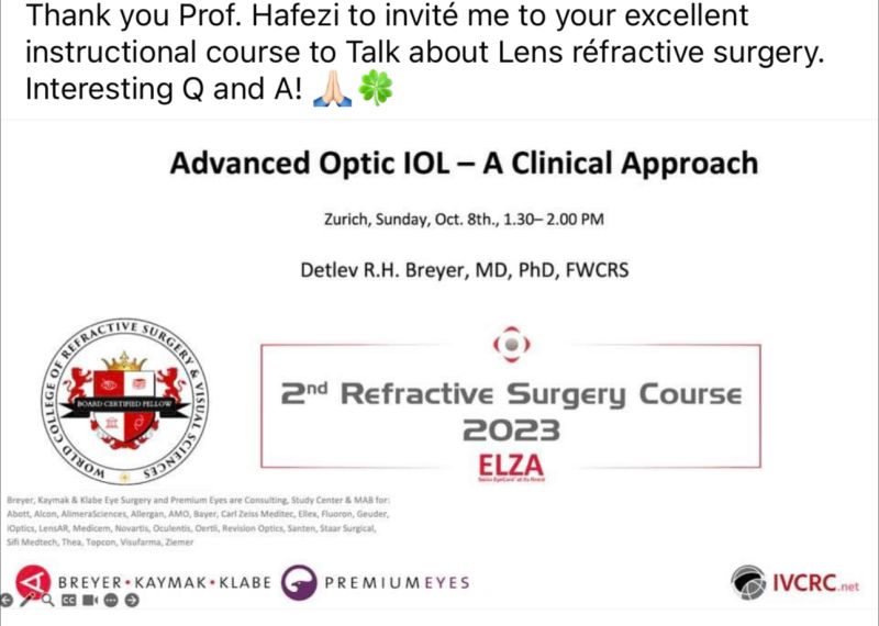Breyer Kaymak Und Klabe Augenchirurgie Düsseldorf Breyer, Kaymak & Klabe Eye Surgery on LinkedIn: #drbreyer