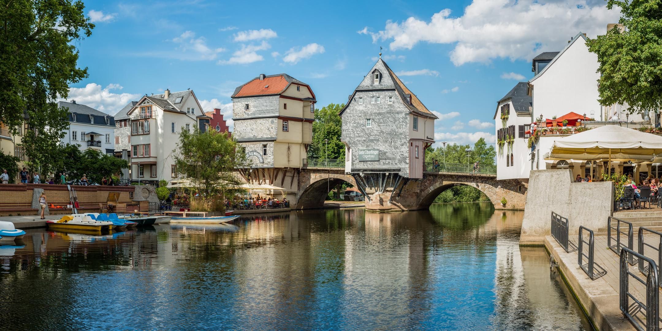 All You Can Eat Bad Kreuznach Bridge houses in Bad Kreuznach Germany [2160x1080] | Road trip europe