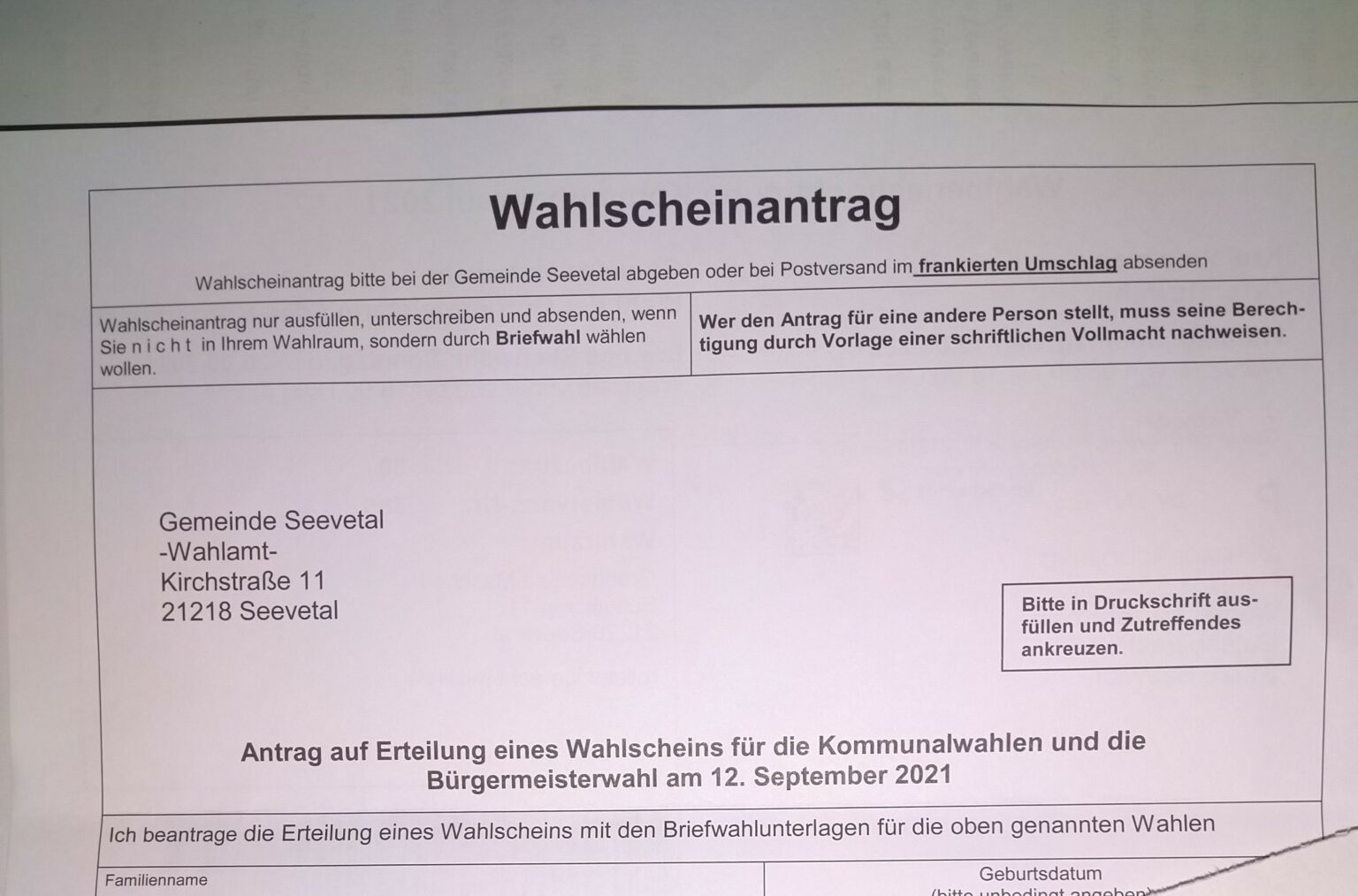 Kann Ich Briefwahl Am Wahltag Abgeben Briefwahl beantragen