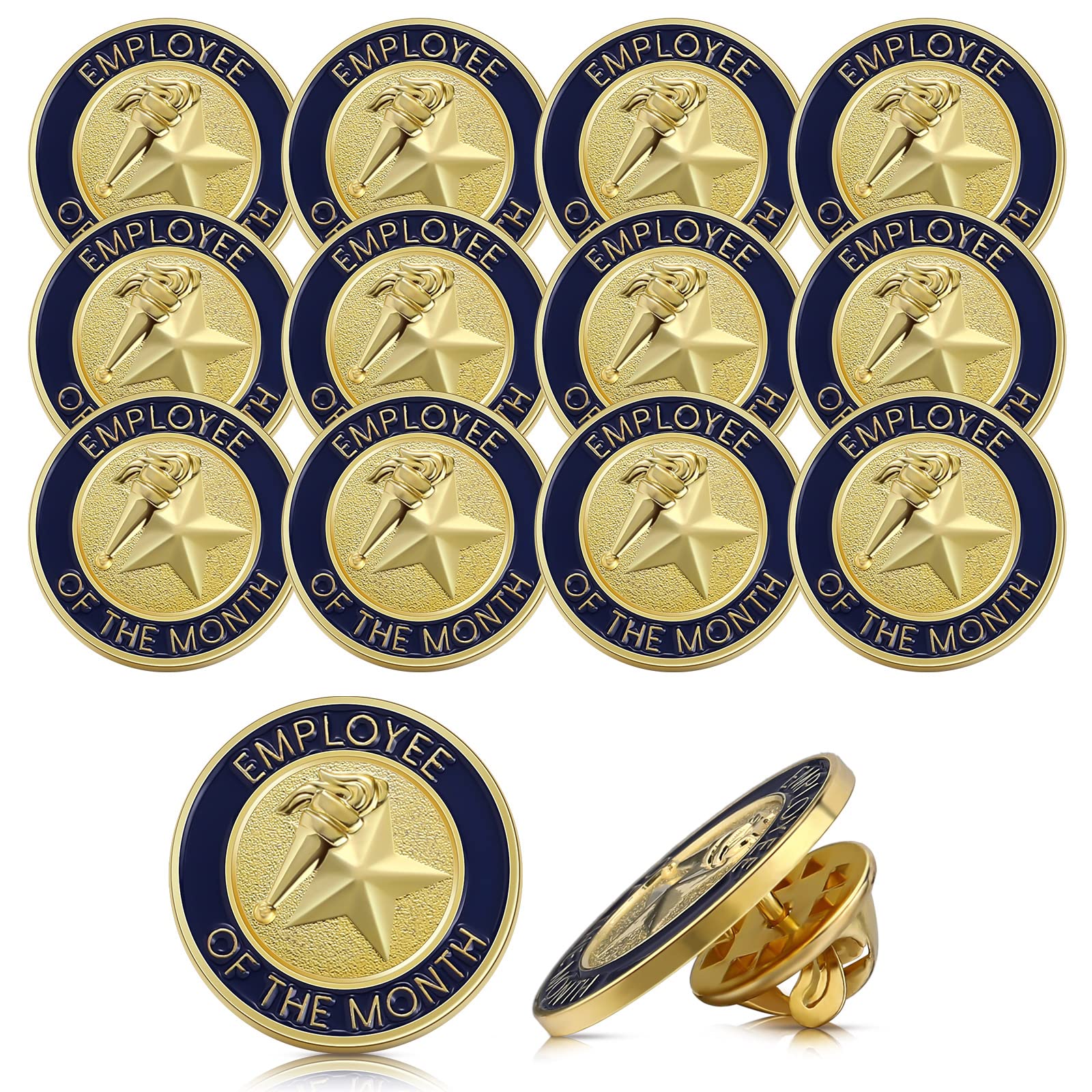 Pin Für Online Ausweis Beantragen Buy 12 Pcs Employee of the Month Lapel Pin 3/4 Inch Employee Enamel Pin