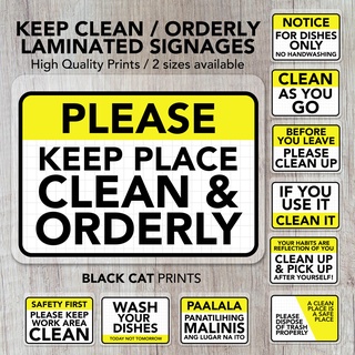 Clean Car Autowaschanlage Gmbh & Co. Kg Cleanliness / Keep Clean / Keep In Order Sign | Laminated Signage