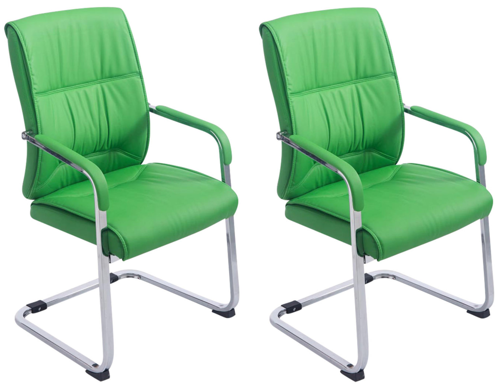 Der Drehstuhl Ergonomische Bürostühle Aus Berlin CLP+Anubis+XXL+Freischwinger-St%C3%BChle+2-er+Set+-+Schwarz online