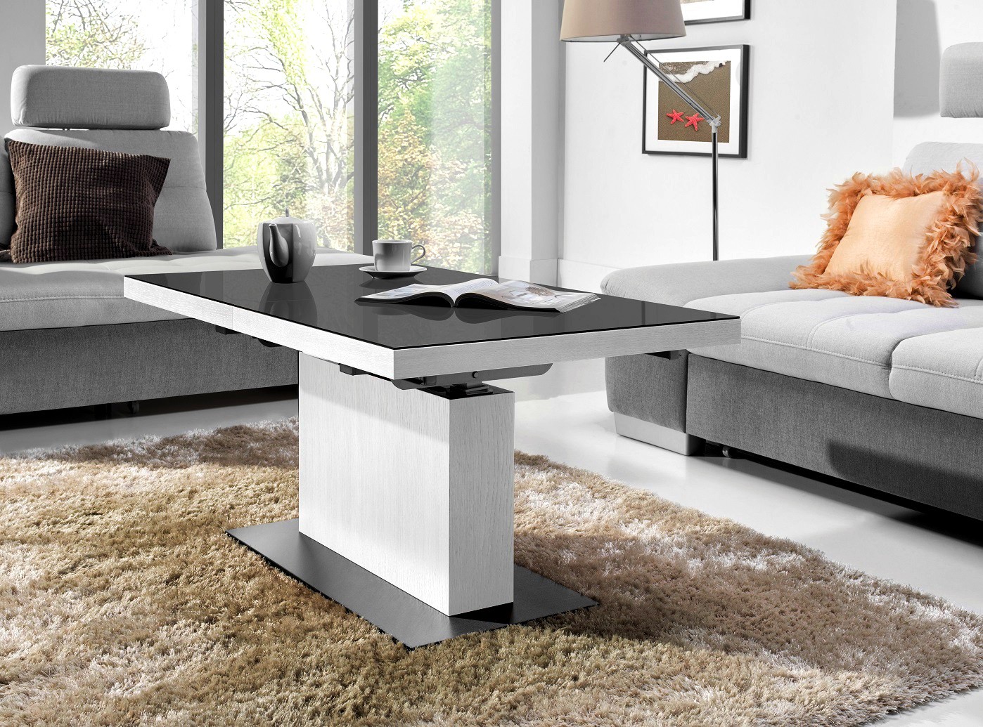 Optik Jahn Bonn Hörakustik & Optiker Couchtisch Mit Liftfunktion Weiß | Wohnzimmertisch Oliver In Kirschbaum