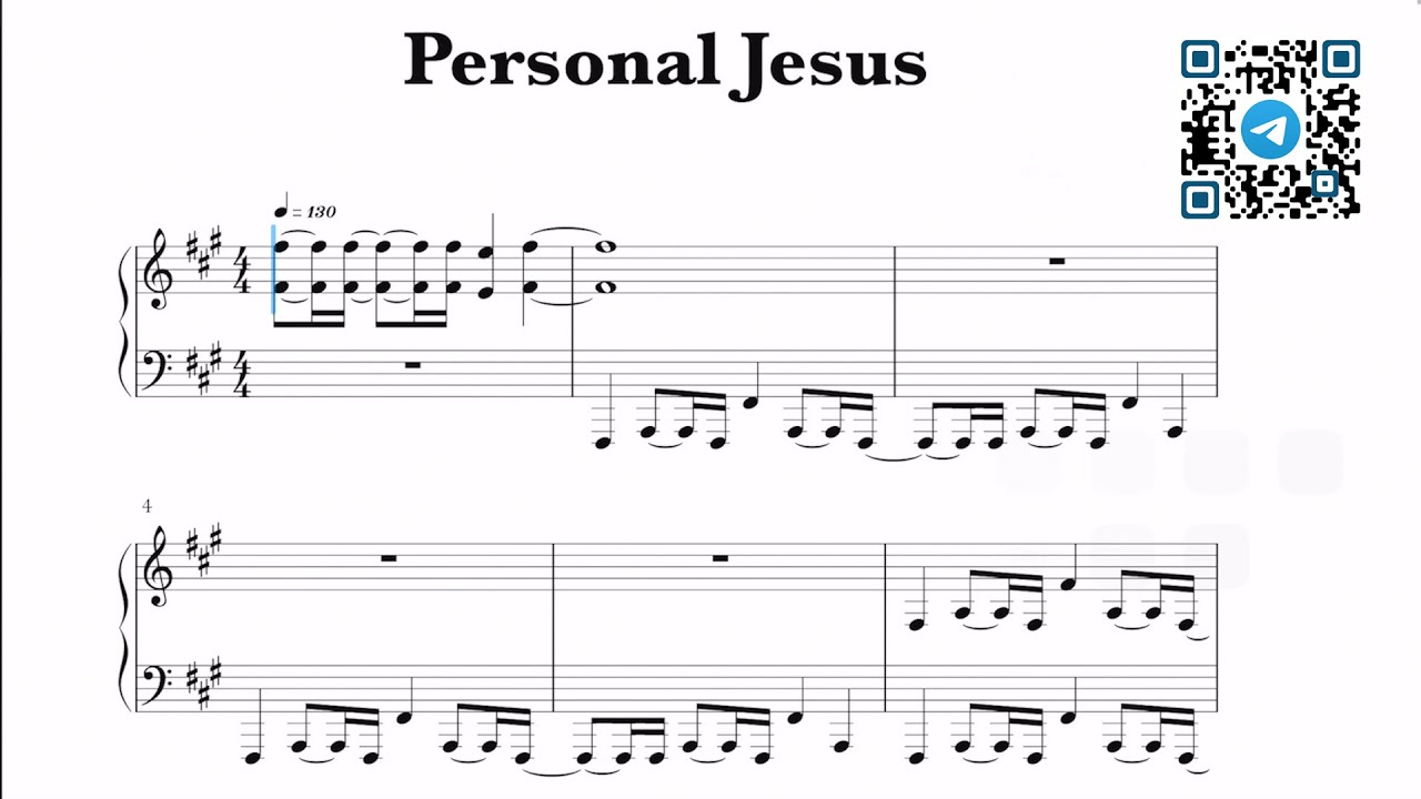 Lyrics Personal Jesus Depeche Mode Depeche Mode - Personal Jesus Sheet Music - YouTube