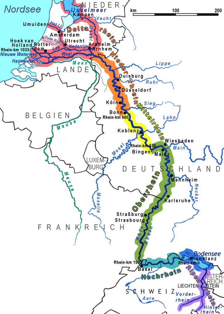 Rhein Main Jugendherberge Mainz Otto Brunfels Schneise Mainz Der Rhein von km 0 bis km 865,5)