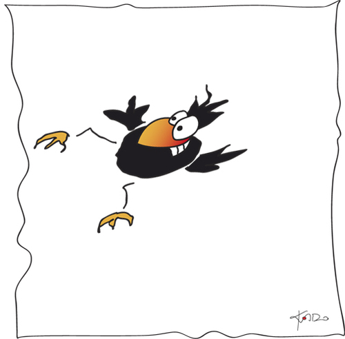 Orthopädie In Der Nähe Jetzt Geöffnet Die Kado-Krähe 2 By KADO | Nature Cartoon | TOONPOOL