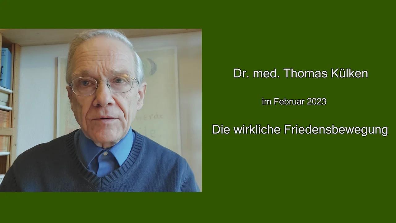 Orthopädische Facharztpraxis Dr. Med Thomas Kramm Die wirkliche Friedensbewegung - mit Dr. med. Thomas Külken