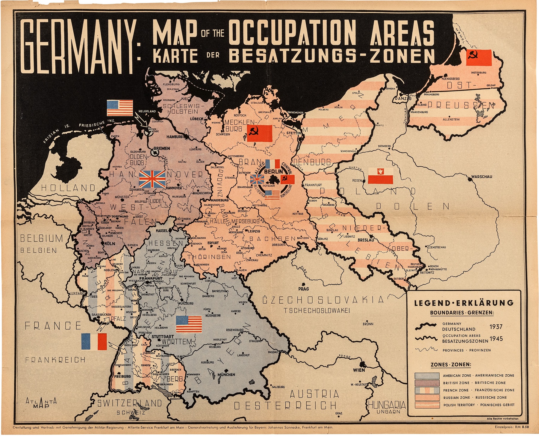 Besatzungszonen Deutschland 1945 Bis 1949 Divided memory