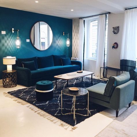 Salon Wunderschön Inh A Görtzen Friseur Dossier déco: Bien choisir son canapé. | Décoration salon bleu, Déco