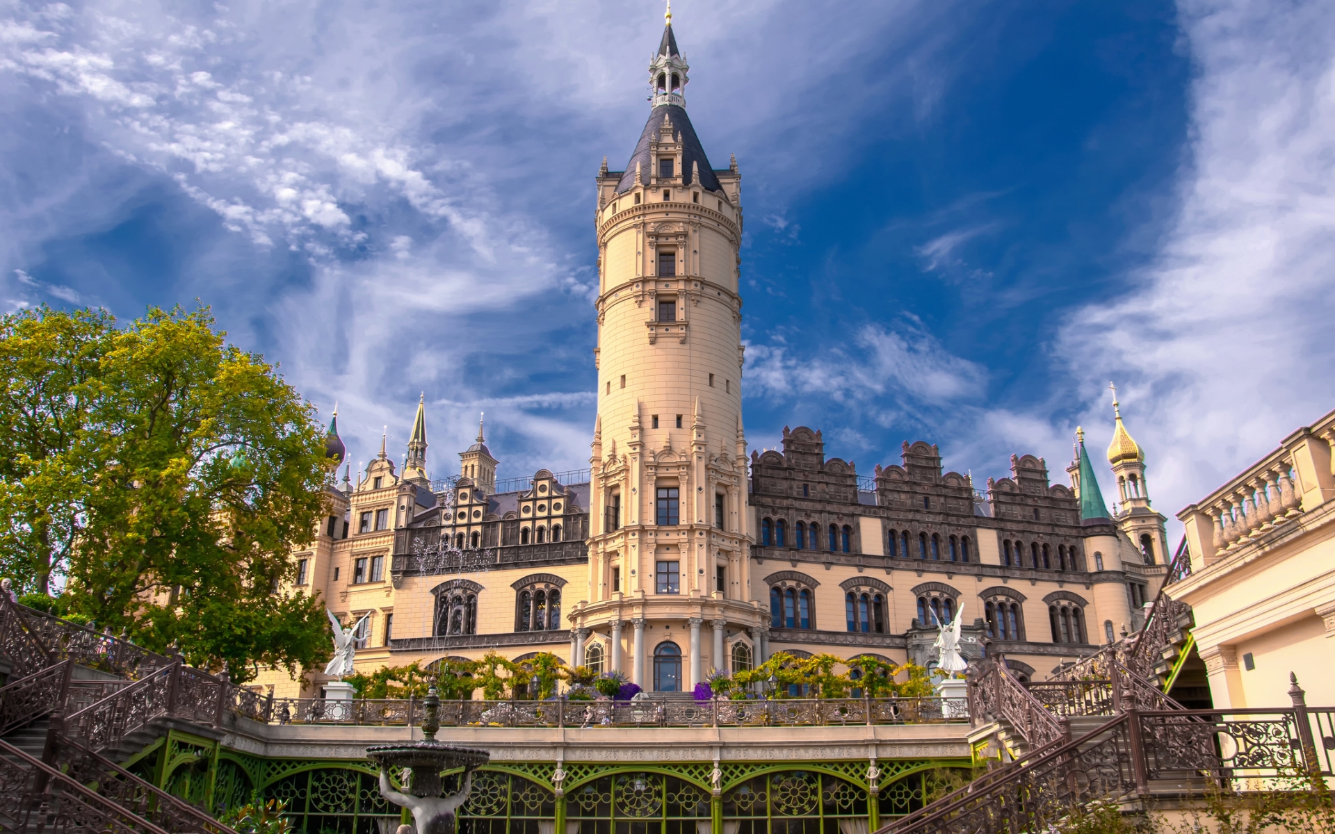 Chirurgische Praxisklinik Schwerin Mitte Mvz Gmbh Download Evening Germany Building Castle Man Made Schwerin Palace HD