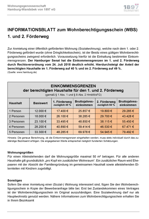 Paragraph 5-schein Hamburg Online Beantragen Downloads - Wohnungsgenossenschaft Hamburg-Wandsbek von 1897 eG