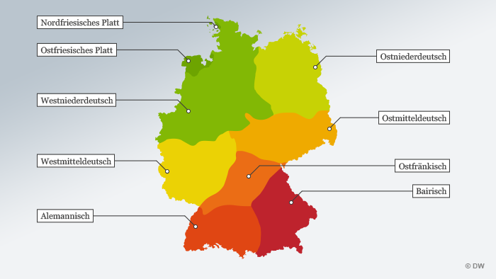 Wie Viele Dialekte Gibt Es In Deutschland Eine Deutschlandreise fürs Ohr | Dialektatlas | DW.COM | 06.05.2009