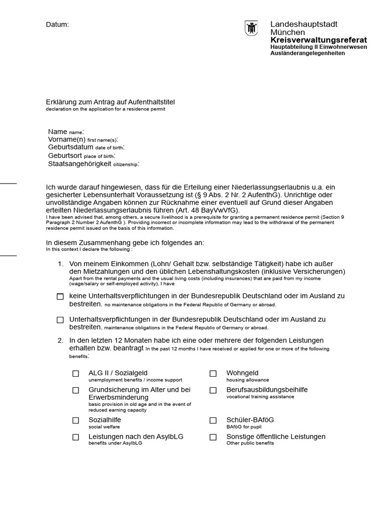 Leistungen Zur Sicherung Des Lebensunterhalts