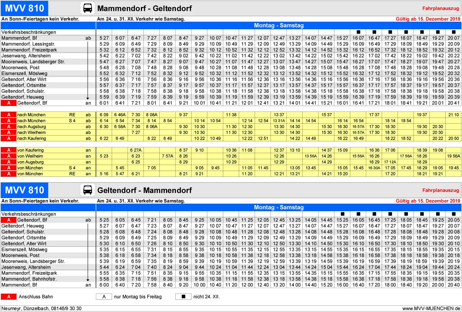Fahrplan Buslinie 40 - Travemünde