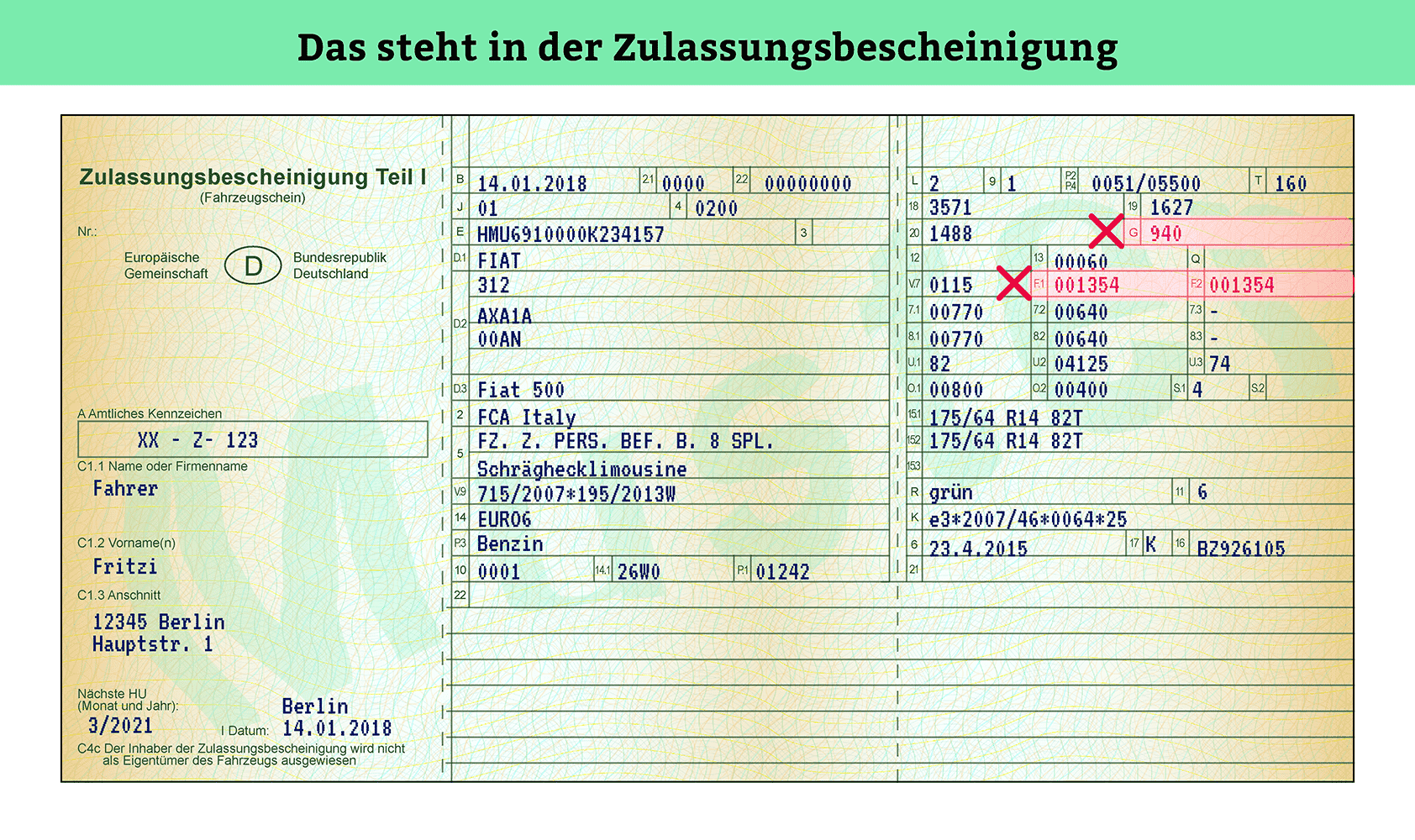 Zulassungsbescheinigung Teil 2 Neu Beantragen