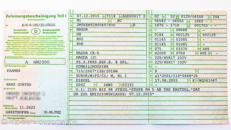 Zulassungsbescheinigung Teil 2 Neu Beantragen Fahrzeugschein - Zulassungsbescheinigung Teil 1 perfekt erklärt