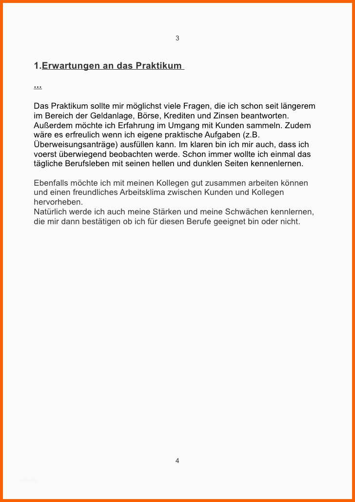 Meine Erwartungen An Das Praktikum Beispiel Faszinieren Praktikumsmappe Sead Berisa - Kostenlos Vorlagen
