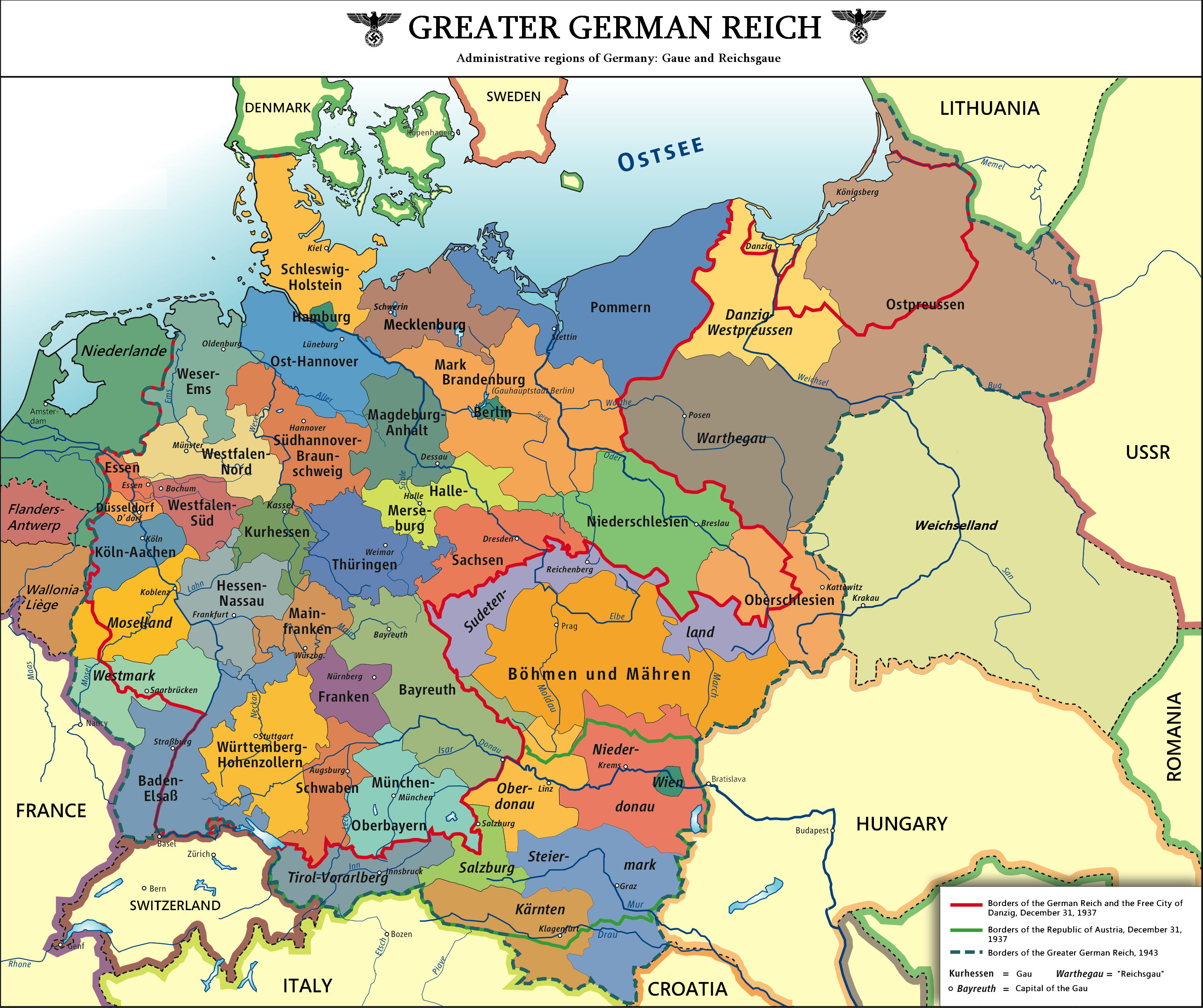 Deutschland Karte Bundesländer Und Städte