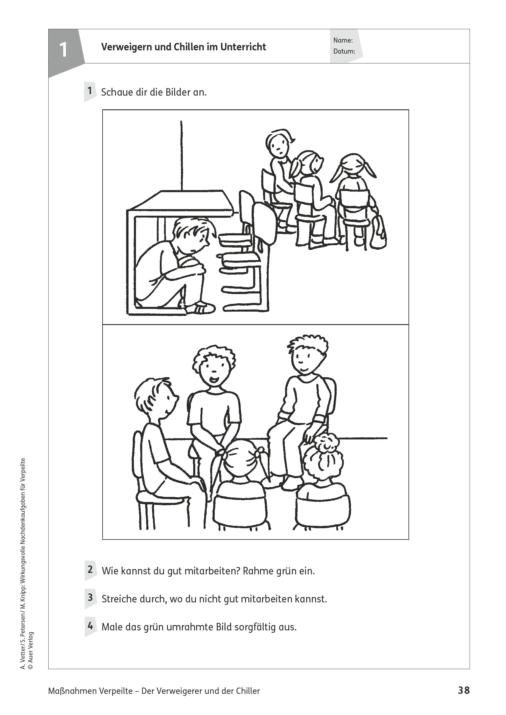 Bildergeschichten Der Kleine Herr Jakob Grundschule Unterrichtsmaterial Fächerübergreifend Nachdenkaufgaben für