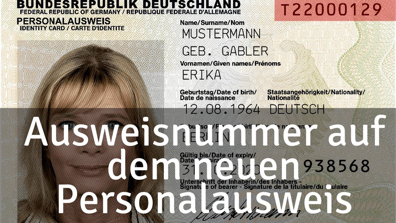 Wo Steht Die Ausweisnummer Auf Dem Ausweis Hier findest du die Ausweisnummer auf dem neuen Personalausweis