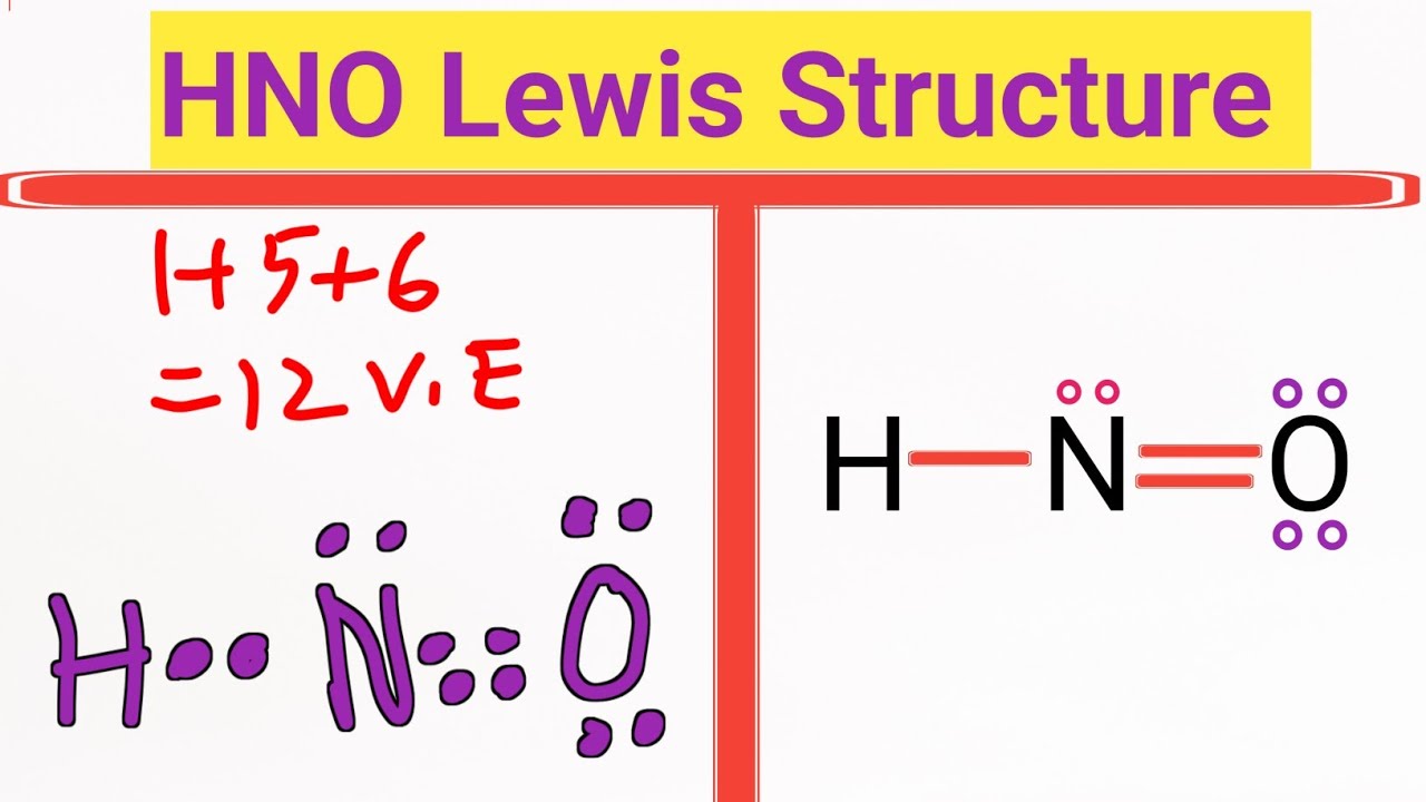 Hno In Der Nähe Jetzt Geöffnet HNO Lewis Structure||Nitroxyl Lewis Structure - YouTube