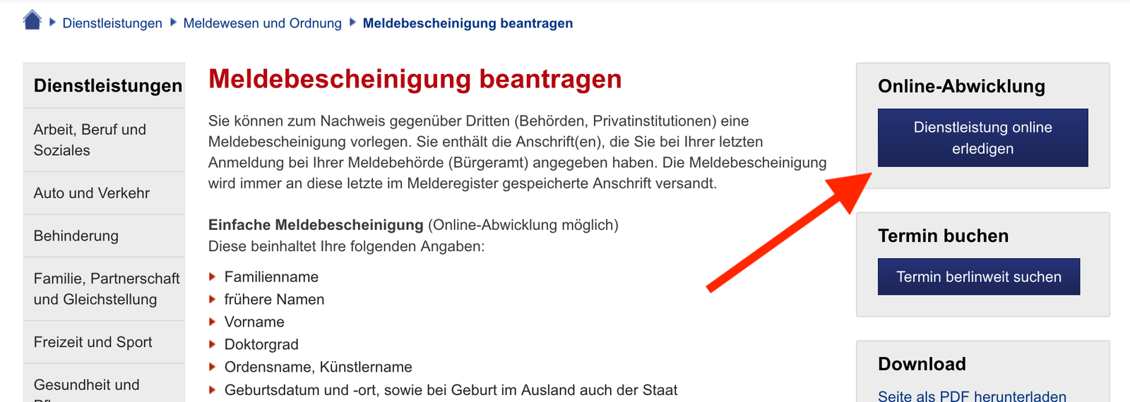 Erweiterte Meldebescheinigung Antrag Formular Pdf How to get a Meldebescheinigung or Anmeldebestätigung