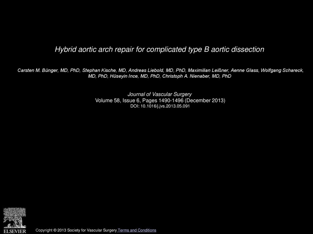 Orthopädie Lörrach Dr. Med. Jörg Bosch & Wolfgang Schareck Hybrid aortic arch repair for complicated type B aortic dissection