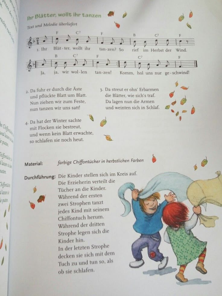 Ich Habe Gehört Ihr Wollt Nichts Lernen Ihr Blätter wollt ihr tanzen - Herbstlieder | Herbstlieder kinder