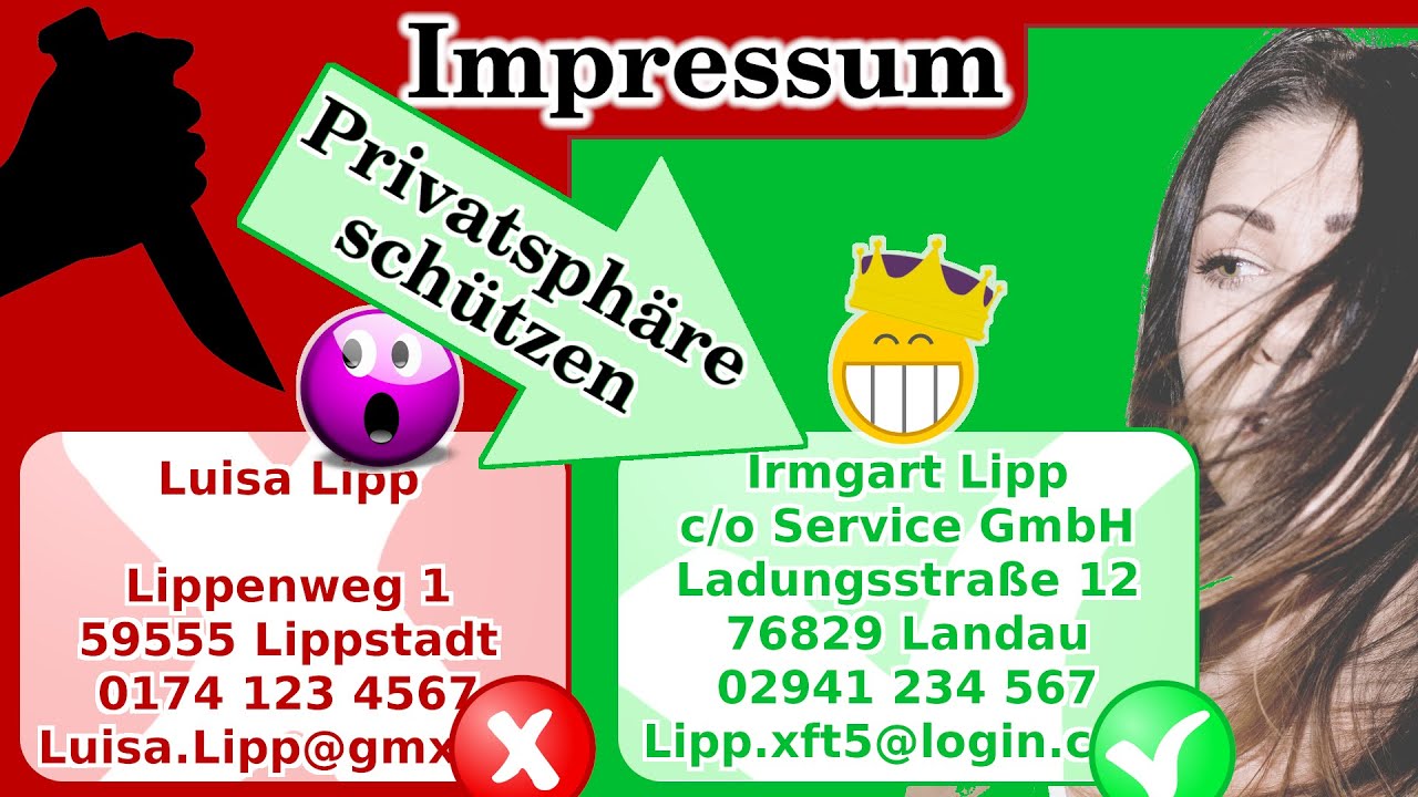 Diese Telefonnummer Kann Nicht Zur Bestätigung Verwendet Werden Impressum ohne Privatanschrift: Adresse, Email und Telefonnummer