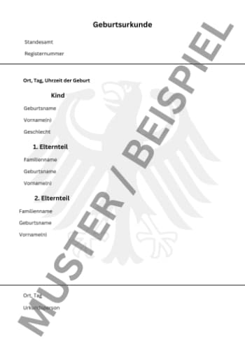 Geburtsurkunde Verloren Neu Beantragen Kosten Infos zur Geburtsurkunde | Beantragung & Hinweise
