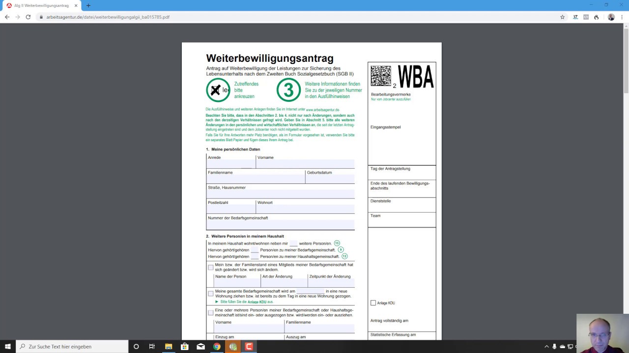 Wie Lange Dauert Ein Weiterbewilligungsantrag Wohngeld Jobcenter Antrag ausfüllen, WBA, Weiterbewilligungsantrag ausfüllen