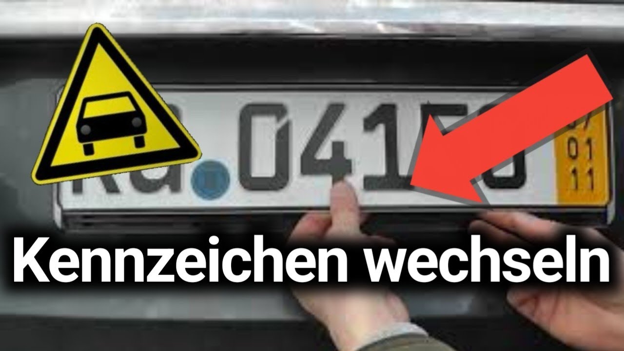 Wie Lange Kann Man Ein Wunschkennzeichen Reservieren Kennzeichen am Auto wechseln - TOP ANLEITUNG! || ohne Werkzeug! - YouTube