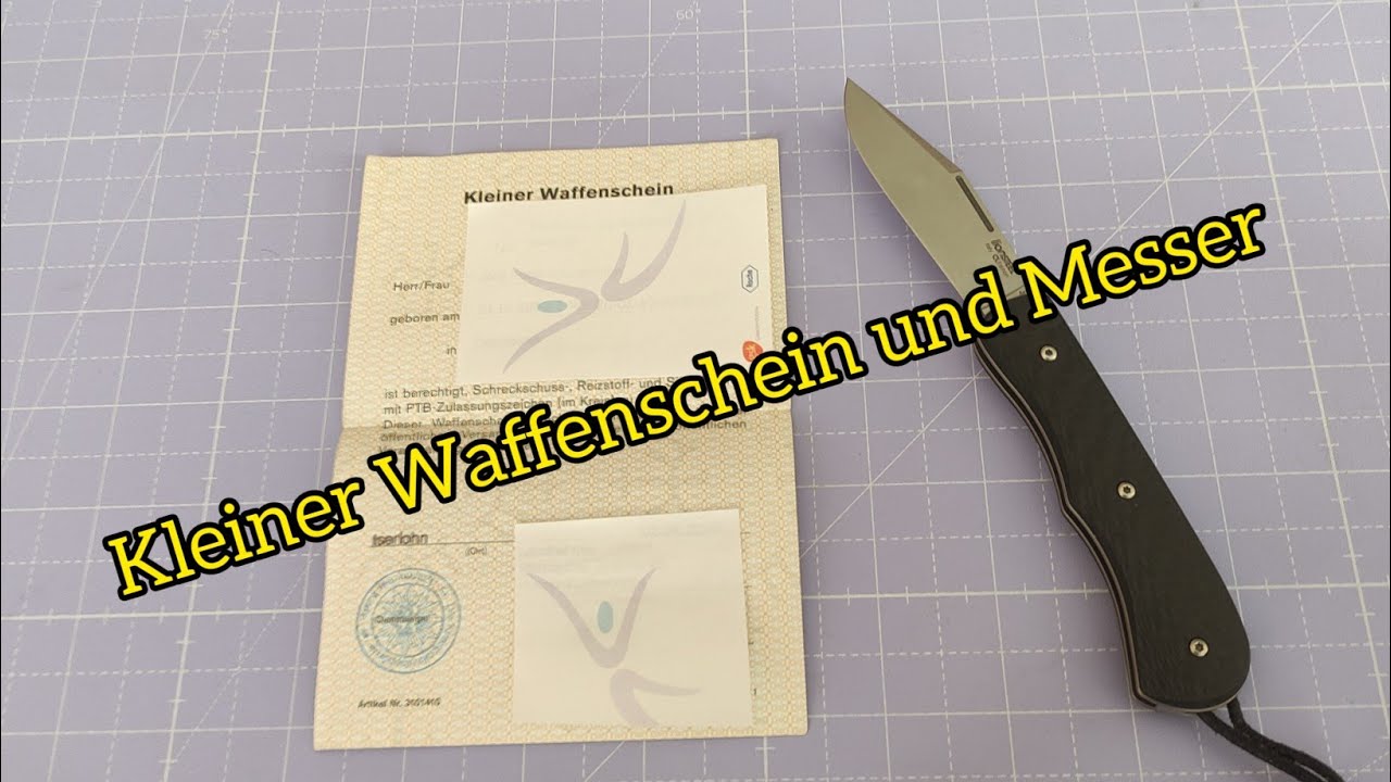Was Darf Man Mit Kleinem Waffenschein "Kleiner Waffenschein" und Messer / Bedeutung und Anknüpfungspunkt im