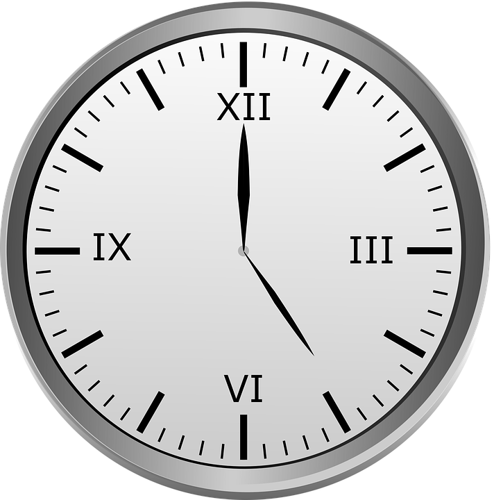 Uhr Mit Datum Und Wochentag Kostenlose Illustration: Uhr, Römische Ziffern, Uhrzeit - Kostenloses