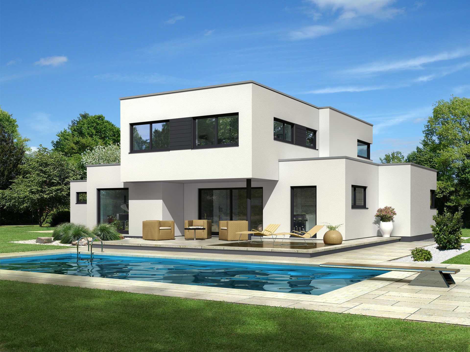 Haus Der Begegnung An Der Hubertusstrasse Recklinghausen Gmbh Kubus 170 – Einfamilienhaus - Dörr Haus | Musterhaus.net