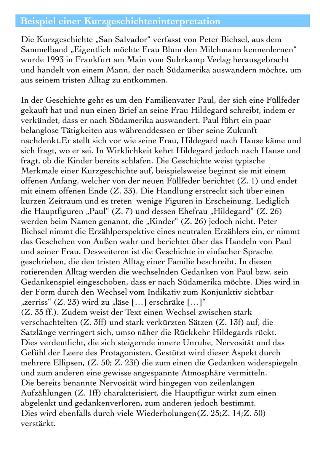 Kurzgeschichte Wolfgang Borchert Das Brot Kurzgeschichten Analyse: Beispiel und Tipps für Klasse 9 bis 12