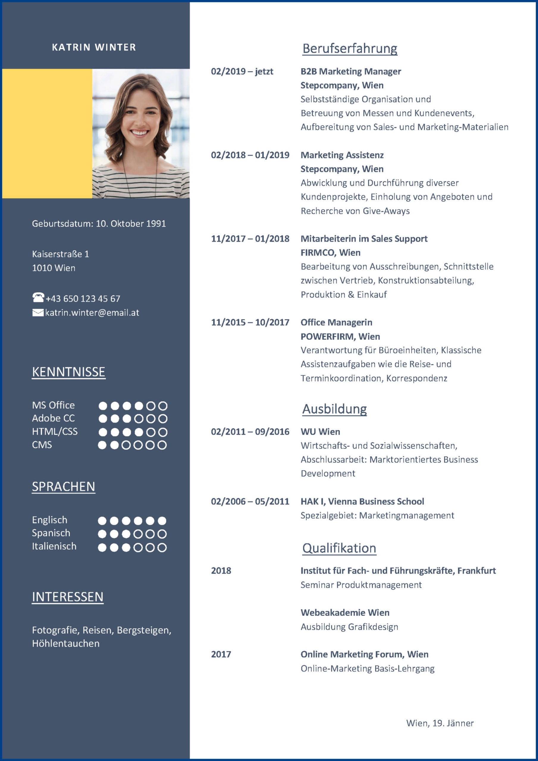 Lebenslauf Für Ein Schülerpraktikum Vorlage